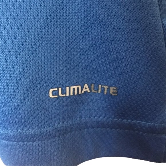 Adidas tank top blue ClimaLite mesh Running Gym Workout Athletic Athleisure. L - Picture 4 of 7